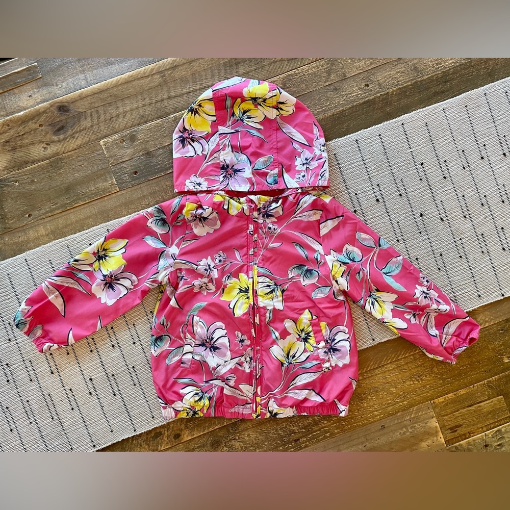 GAP Kids - Floral Windbreaker Jacket - Size 4T